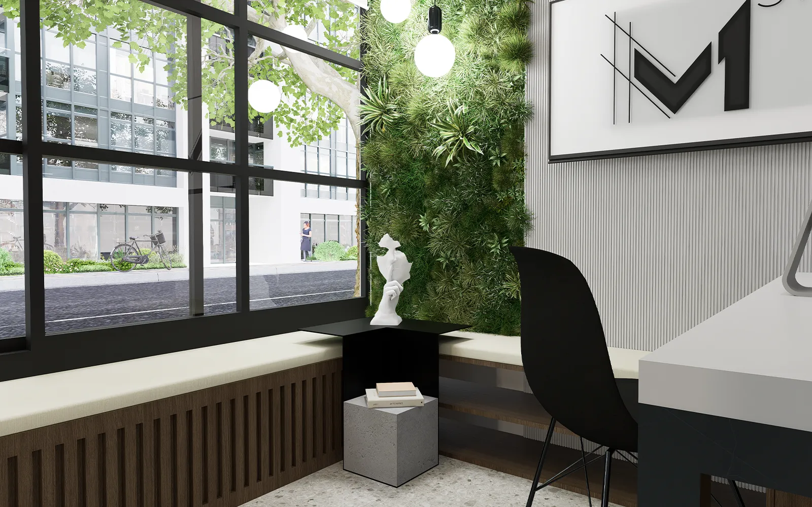 Steel and Stone table